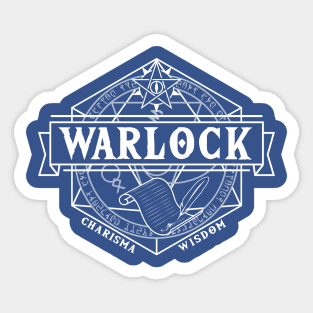 Warlock (White) Sticker
